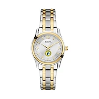 Women's Bulova Silver/Gold Siena Heights Saints Classic Two-Tone Round Watch