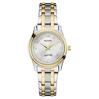 Women's Bulova Silver/Gold Eastern New Mexico Greyhounds Classic Two-Tone Round Watch
