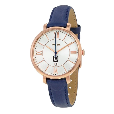 Women's Fossil Navy Duquesne Dukes Jacqueline Leather Watch