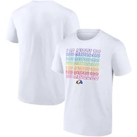 Men's Fanatics White Los Angeles Rams City Pride Team T-Shirt
