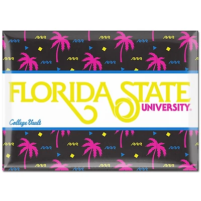 WinCraft Florida State Seminoles Beach Club 2.5'' x 3.5'' Palm Trees Metal Fridge Magnet
