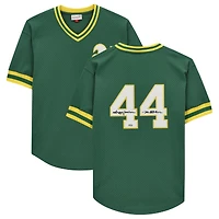 Reggie Jackson Green Athletics Autographed Mitchell & Ness Replica Batting Practice Jersey with "Mr. October" Inscription