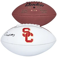 Caleb Williams USC Trojans Autographed White Panel Football