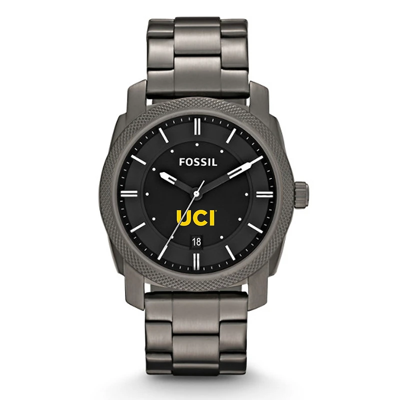 Fossil UC Irvine Anteaters Machine Smoke Stainless Steel Watch