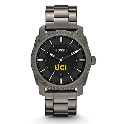 Fossil UC Irvine Anteaters Machine Smoke Stainless Steel Watch