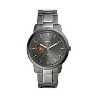 Fossil Rochester Institute of Technology Tigers The Minimalist Three-Hand Smoke Watch