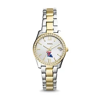 Women's Fossil Louisiana Tech Bulldogs Scarlette Mini Two-Tone Stainless Steel Watch