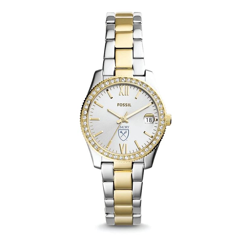 Women's Fossil Emory Eagles Scarlette Mini Two-Tone Stainless Steel Watch