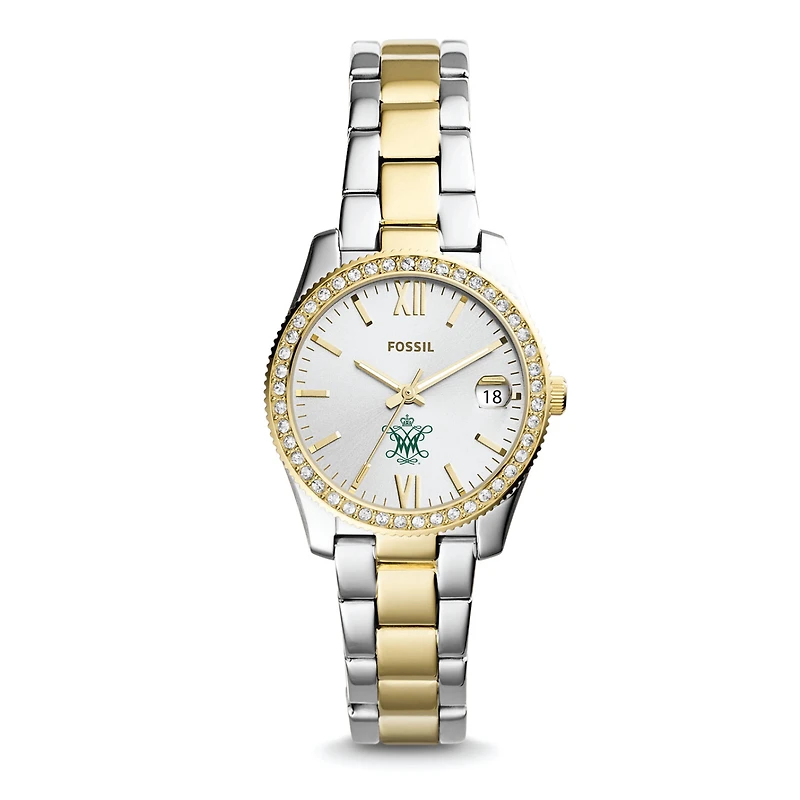 Women's Fossil William & Mary Tribe Scarlette Mini Two-Tone Stainless Steel Watch