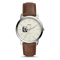 Fossil Duquesne Dukes The Minimalist Brown Leather Watch