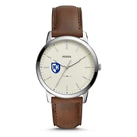 Fossil New Hampshire Wildcats The Minimalist Brown Leather Watch