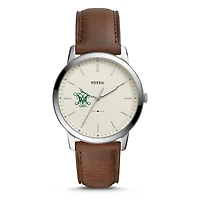 Fossil William & Mary Tribe The Minimalist Brown Leather Watch