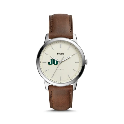 Fossil JU Dolphins The Minimalist Brown Leather Watch