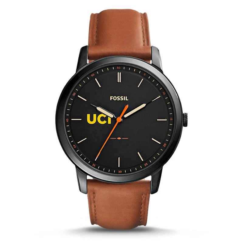 Fossil UC Irvine Anteaters The Minimalist Slim Light Brown Leather Watch