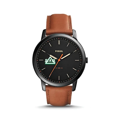 Fossil Delta State Statesmen The Minimalist Slim Light Brown Leather Watch