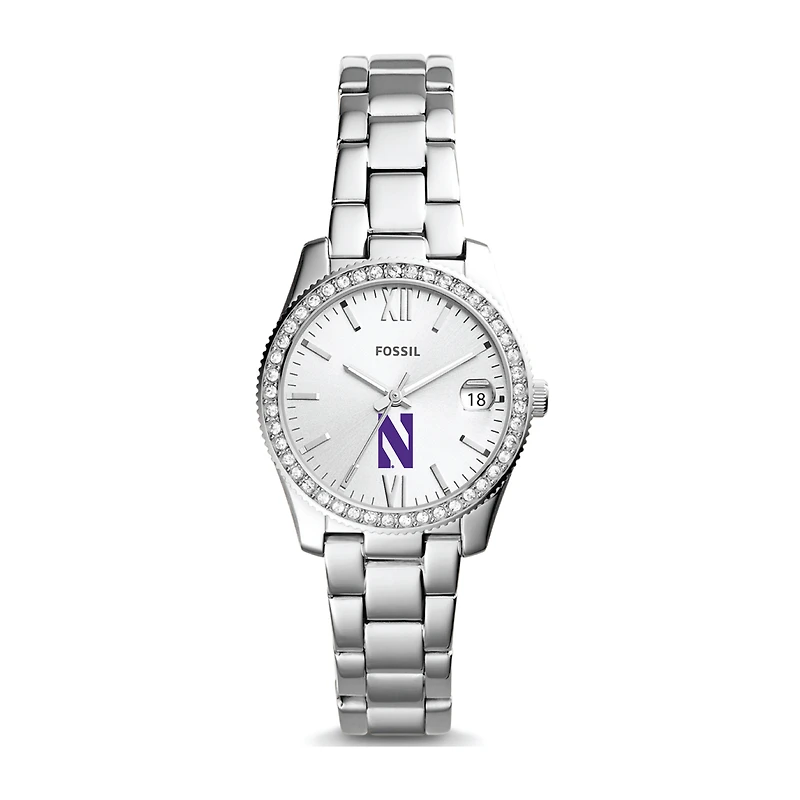 Fossil Northwestern Wildcats Scarlette Mini Three-Hand Date Watch