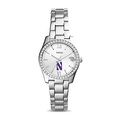 Fossil Northwestern Wildcats Scarlette Mini Three-Hand Date Watch