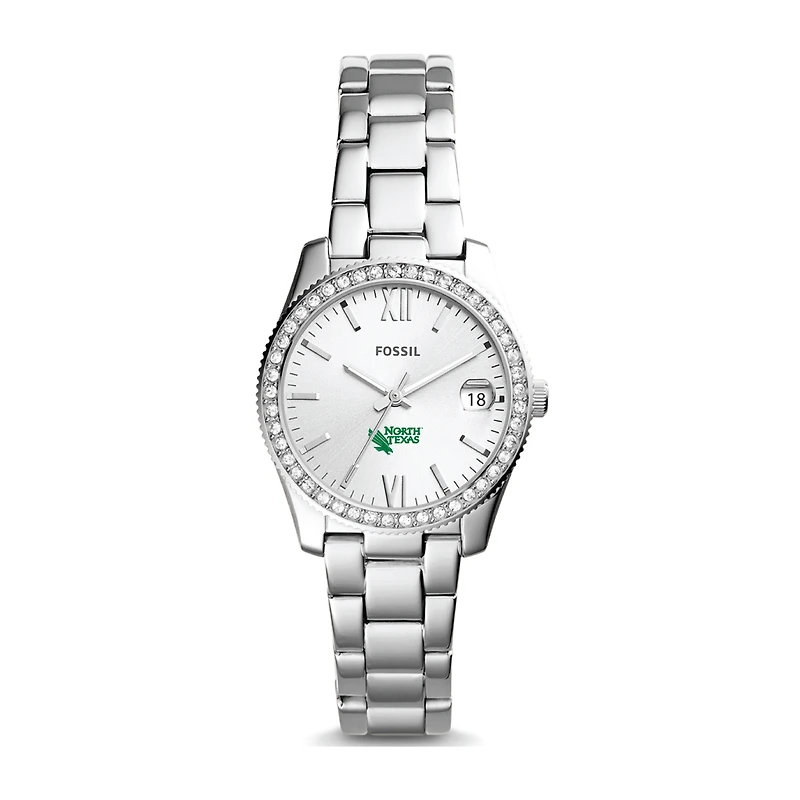 Fossil North Texas Mean Green Scarlette Mini Three-Hand Date Watch