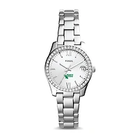 Fossil North Texas Mean Green Scarlette Mini Three-Hand Date Watch