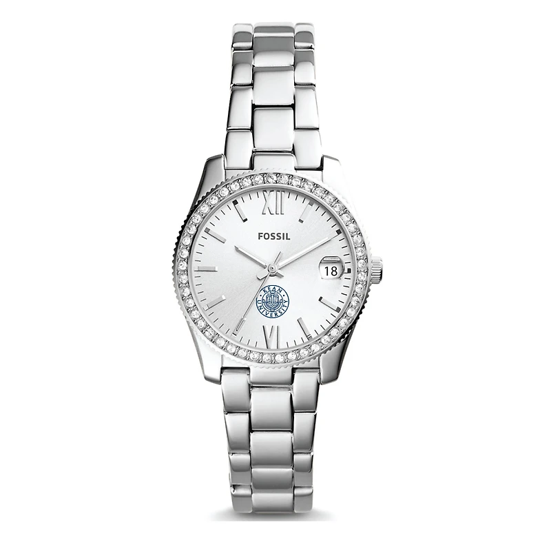 Fossil Kean University Cougars Scarlette Mini Three-Hand Date Watch