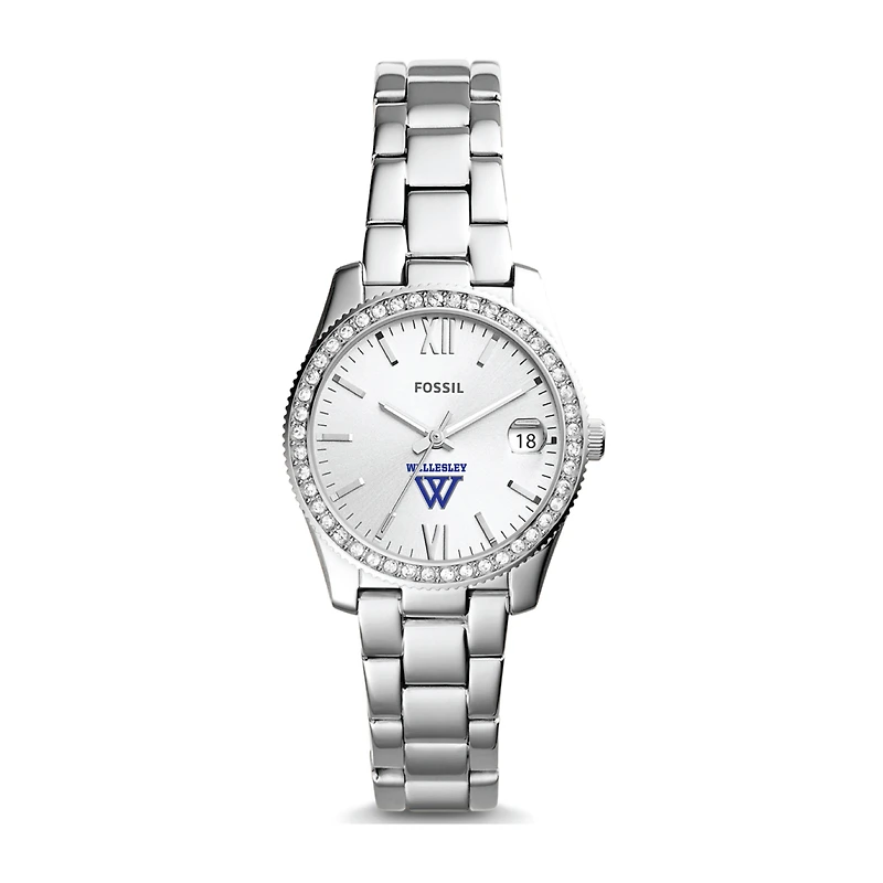 Fossil Wellesley Blue Scarlette Mini Three-Hand Date Watch