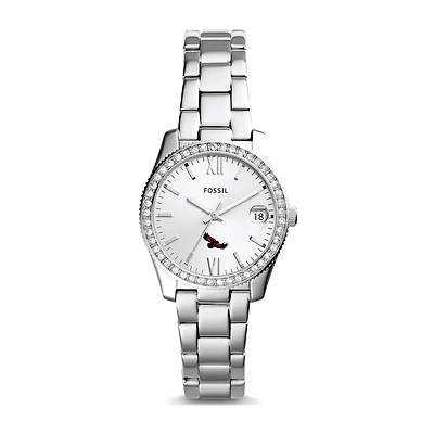 Fossil Saint Joseph's Hawks Scarlette Mini Three-Hand Date Watch