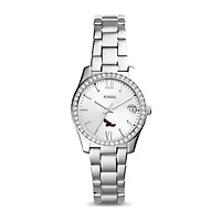 Fossil Saint Joseph's Hawks Scarlette Mini Three-Hand Date Watch