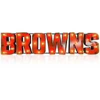 Imperial Cleveland Browns 9'' x 41.5'' Lighted Recycled Metal Sign