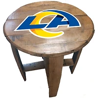 Imperial Los Angeles Rams Team Oak Barrel Table