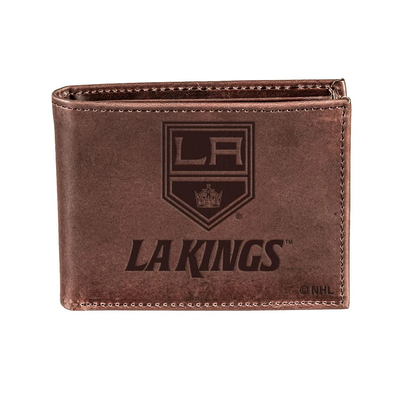 Brown Los Angeles Kings Bifold Leather Wallet