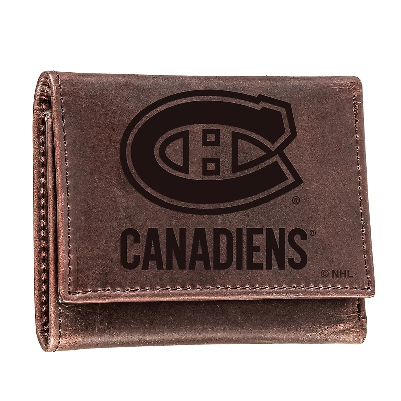 Montreal Canadiens Leather Team Tri-Fold Wallet