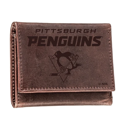 Pittsburgh Penguins Leather Team Tri-Fold Wallet