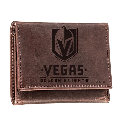 Vegas Golden Knights Leather Team Tri-Fold Wallet