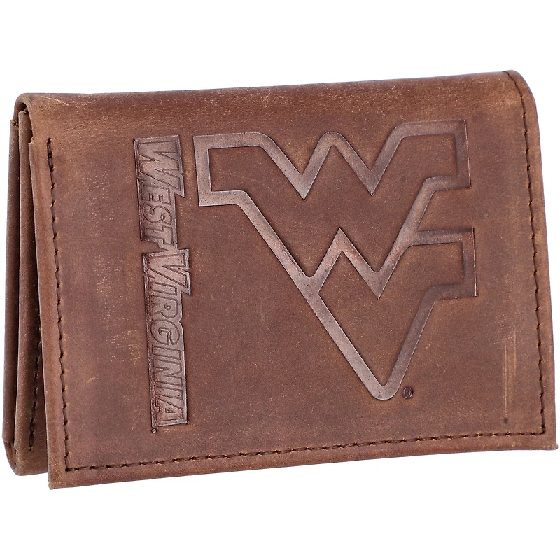 West Virginia Mountaineers Leather Team Tri-Fold Wallet