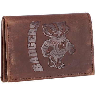 Wisconsin Badgers Leather Team Tri-Fold Wallet