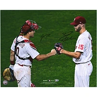 J.T. Realmuto & Zack Wheeler Philadelphia Phillies Autographed 16" x 20" Fist Bump Photograph