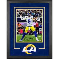 Matthew Stafford Los Angeles Rams Autographed Super Bowl LVI Champions Deluxe Framed 16'' x 20'' Action Photograph