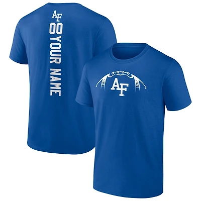 Men's Royal Air Force Falcons Playmaker Personalized Football T-Shirt