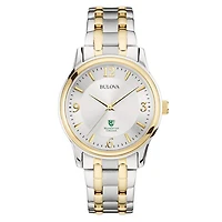 Bulova Silver/Gold Manhattan Jaspers Classic Two-Tone Round Watch