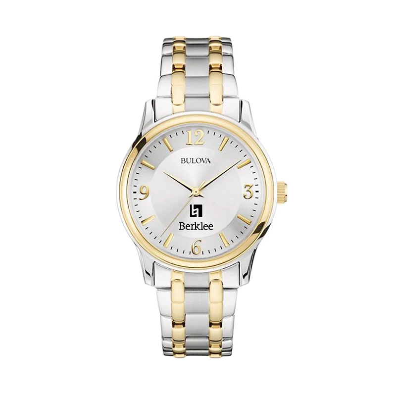 Bulova Silver/Gold Berklee College of Music Classic Two-Tone Round Watch