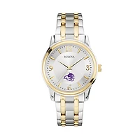 Bulova Silver/Gold Abilene Christian University Wildcats Classic Two-Tone Round Watch
