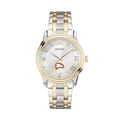 Bulova Silver/Gold Winthrop Eagles Classic Two-Tone Round Watch