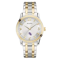 Bulova Silver/Gold Stephen F Austin Lumberjacks Classic Two-Tone Round Watch