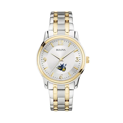Bulova Silver/Gold Augustana Vikings Classic Two-Tone Round Watch