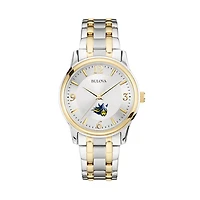 Bulova Silver/Gold Augustana Vikings Classic Two-Tone Round Watch