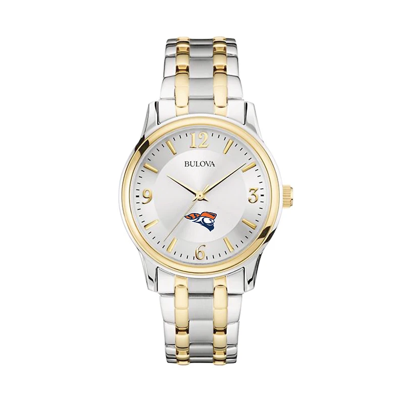 Bulova Silver/Gold Carroll University Pioneers Classic Two-Tone Round Watch