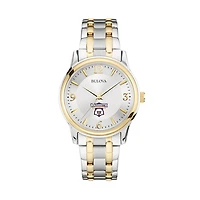 Bulova Silver/Gold Nazareth College Golden Flyers Classic Two-Tone Round Watch