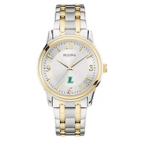 Bulova Silver/Gold Loyola Greyhounds Classic Two-Tone Round Watch