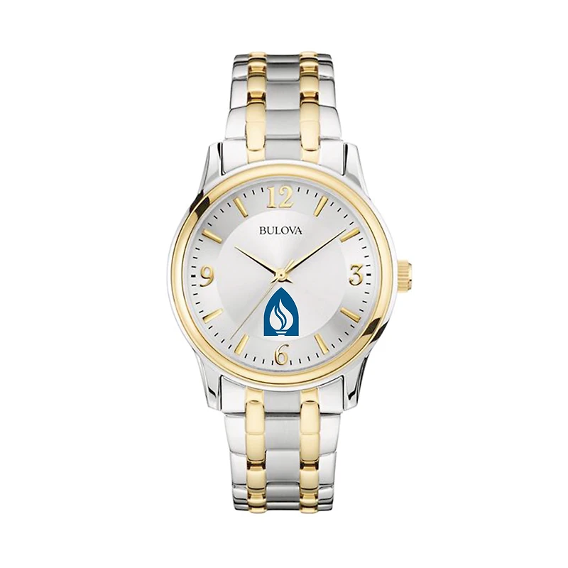 Bulova Silver/Gold Andrews University Cardinals Classic Two-Tone Round Watch