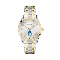 Bulova Silver/Gold Andrews University Cardinals Classic Two-Tone Round Watch